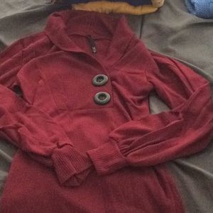 Maroon cowl neck sweater